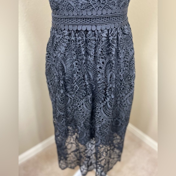 beautiful Shoshanna size 8 black lace strapless dress with Pockets - Picture 7 of 7